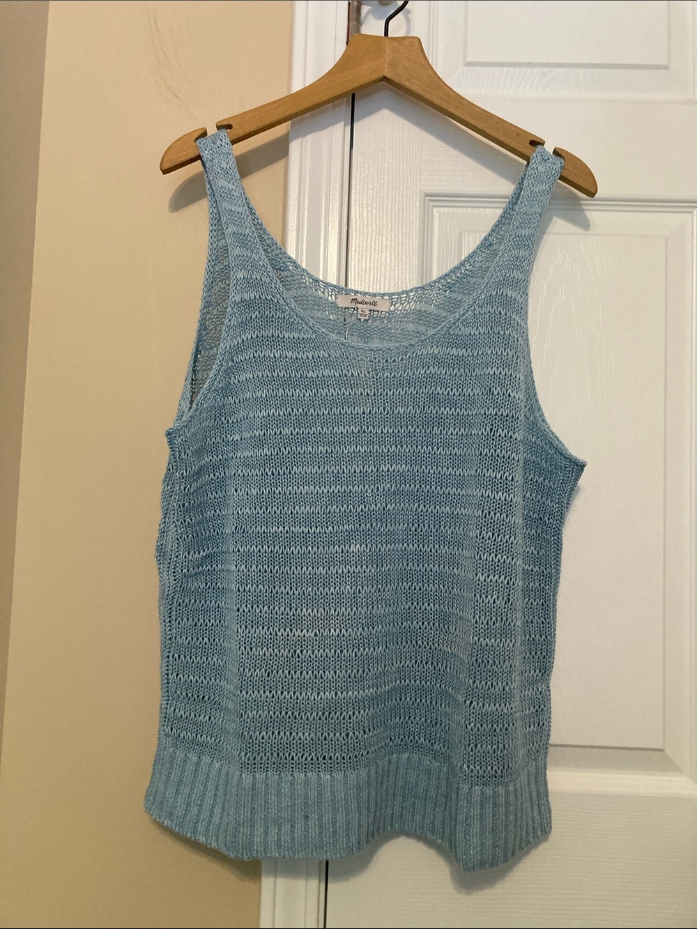 Madewell linen sweater scoop tank